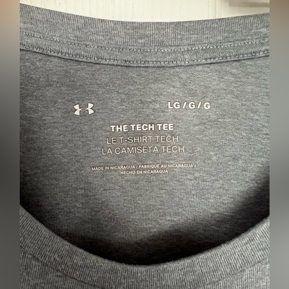 Under Armour Grey Tech Tee (Size L) - Picture 3 of 3